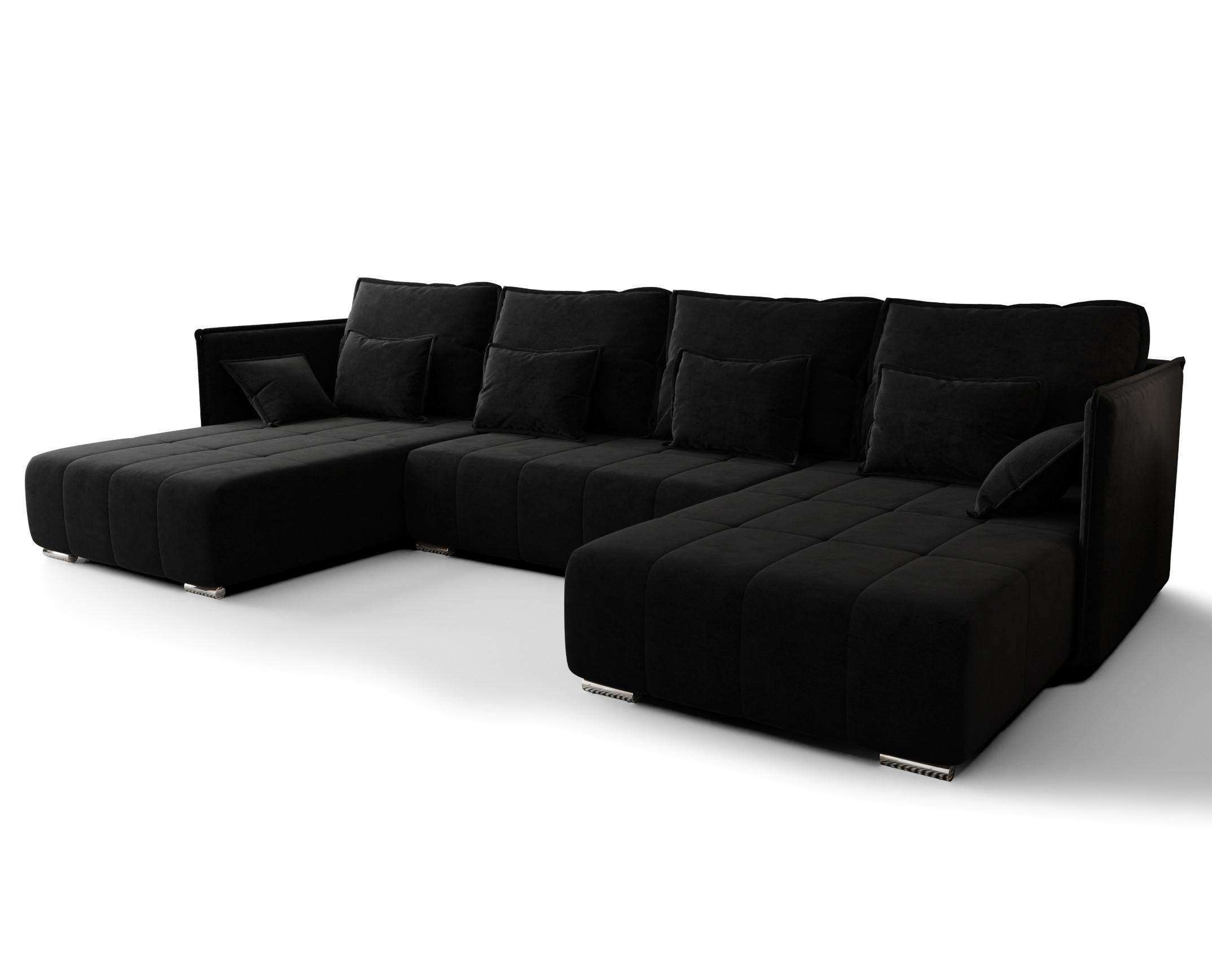 wohnli-moebel-suche-800001048310 Wohnli Möbelsuche - WOHNLANDSCHAFT Florinna Schwarz 345/182/87 cm mit Schlaffunktion