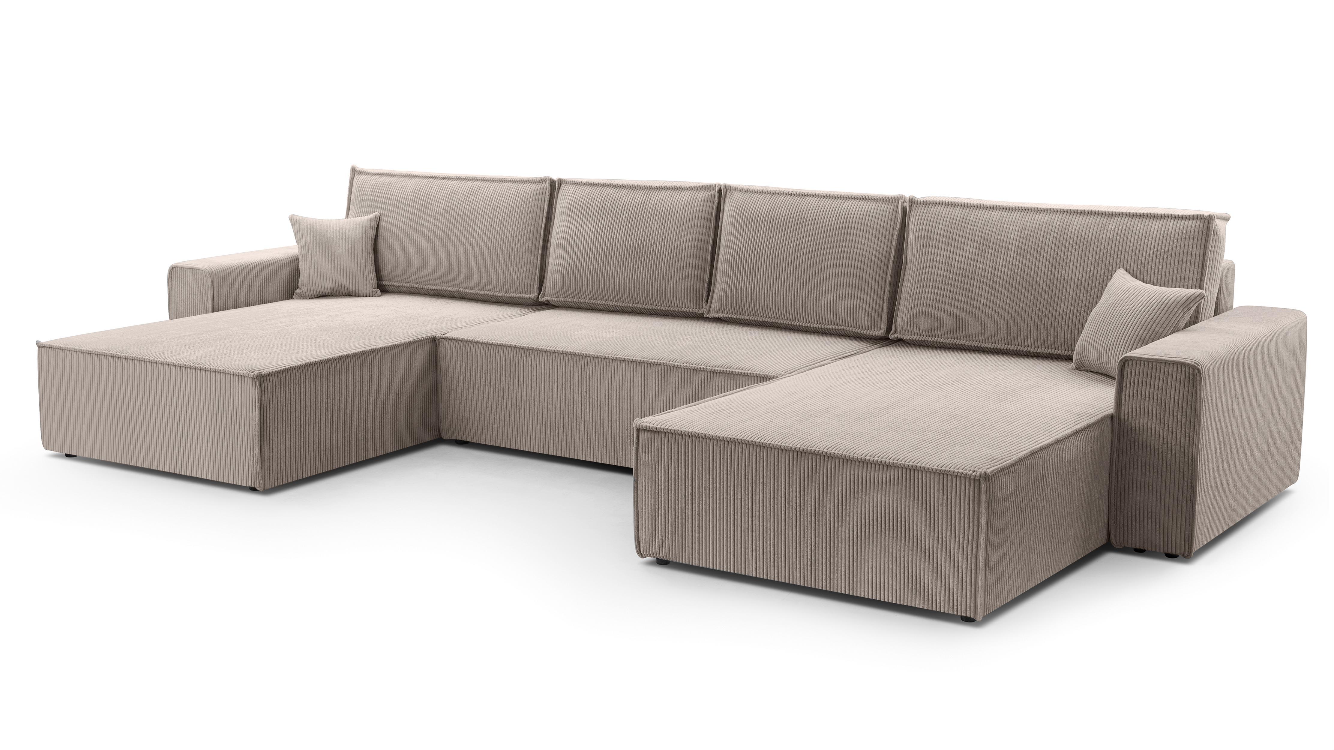 wohnli-moebel-suche-800001048374 Wohnli Möbelsuche - WOHNLANDSCHAFT Cedria Beige 389/145/85 cm mit Schlaffunktion