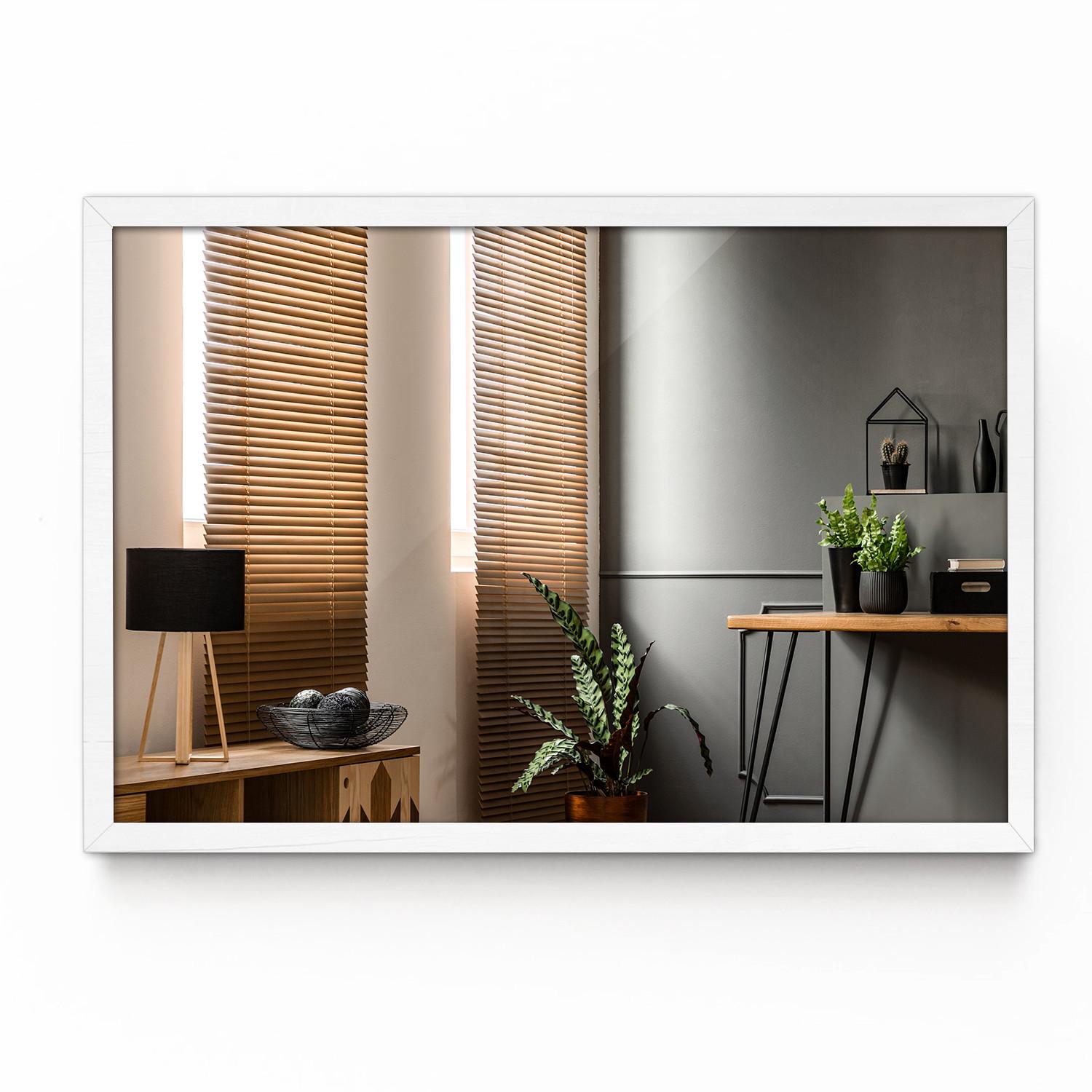 Wohnli Möbelsuche - SPIEGEL 70 x 50 cm weißer Rahmen