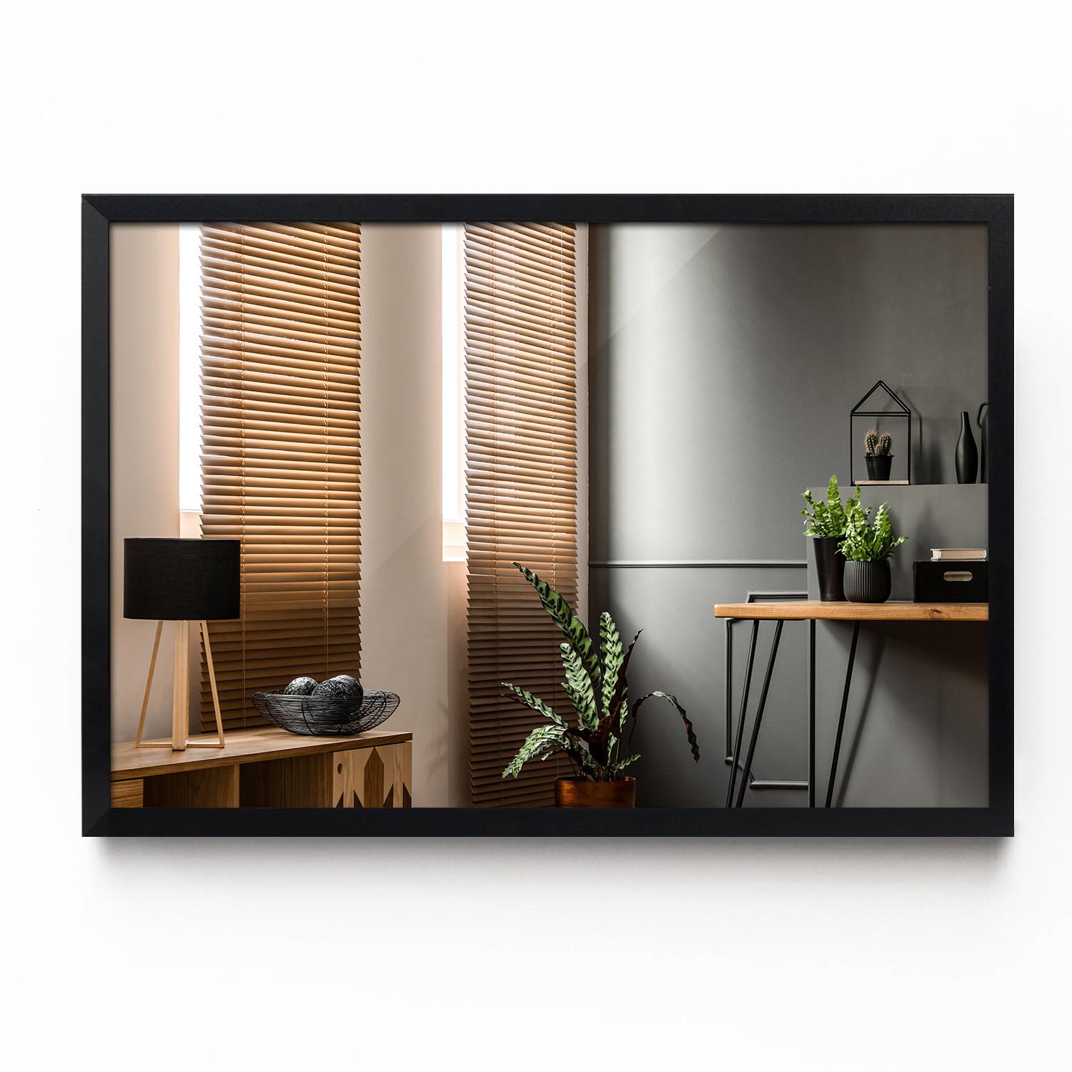 Wohnli Möbelsuche - SPIEGEL 70 x 50 cm schwarzer Rahmen