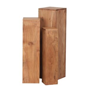 wohnli-moebel-suche-800001053694 Wohnli Möbelsuche - BEISTELLTISCH 3er Set Massivholz Ineinander Verstaubar Einzigartige Maserung