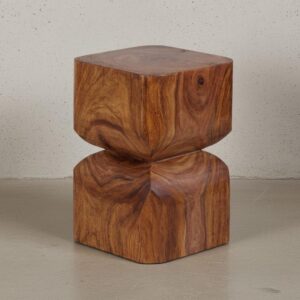 wohnli-moebel-suche-800001054103-1 BEISTELLTISCH – Massivholz Natur abgerundete Ecken 30x45x30 cm Holz KADIMA DESIGN Möbel > Tische > Beistelltische Braun