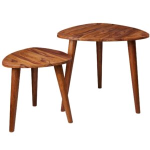 wohnli-moebel-suche-800001054104 Wohnli Möbelsuche - BEISTELLTISCH Set – 2-teilig Massivholz rustikal Landhausstil