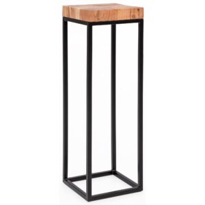 wohnli-moebel-suche-800001054106 Wohnli Möbelsuche - BEISTELLTISCH – Akazienholz Metall Natur 30x97x30 cm Industrial