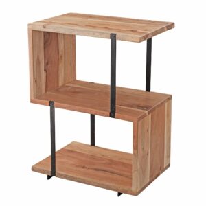 wohnli-moebel-suche-800001054138 Wohnli Möbelsuche - BEISTELLTISCH – Massivholz Edelstahl S-Form modern