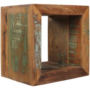 Wohnli Möbelsuche - BEISTELLTISCH – Quadratisch Mango Massivholz 45x45x35 cm Shabby Chic