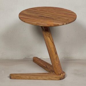wohnli-moebel-suche-800001054178-1 BEISTELLTISCH – Rund Massivholz 50 cm Höhe Holz KADIMA DESIGN Möbel > Tische > Beistelltische Braun