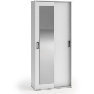wohnli-moebel-suche-800001055175 Wohnli Möbelsuche - SCHWEBETÜRENSCHRANK Lano 90/205/40 cm 2-türig weiß
