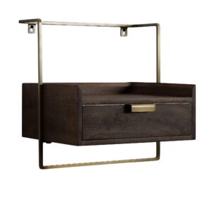 wohnli-moebel-suche-800001056162 Wohnli Möbelsuche - NACHTTISCH Mango Massivholz Wandmontage Schublade Boxspringbett