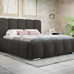 wohnli-moebel-suche-800001057421-1 POLSTERBETT Wizko Boucle Textil MIRJAN24 Möbel > Betten > Polsterbetten Grau