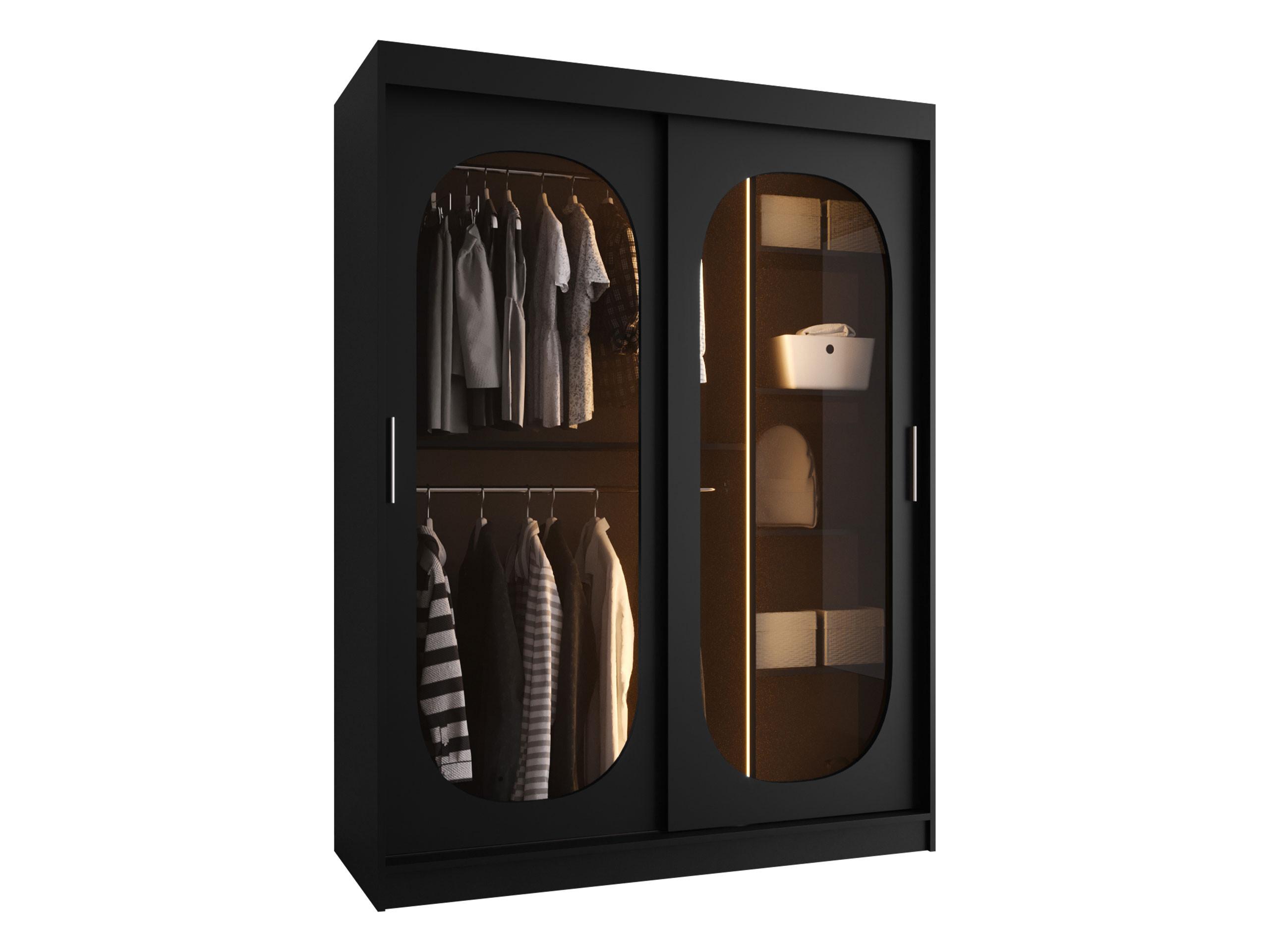 Wohnli Möbelsuche - SCHWEBETÜRENSCHRANK Bahrajn 150 mit Schubladen und LED