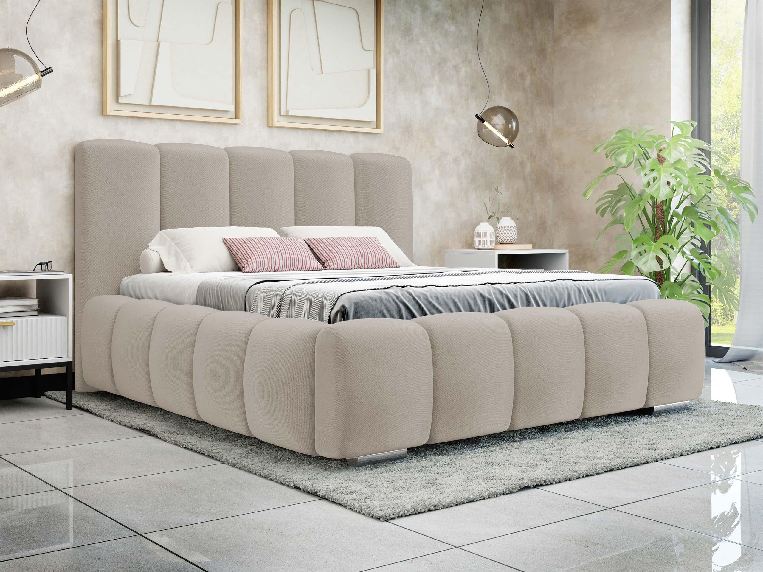 POLSTERBETT Wizko Textil MIRJAN24 Möbel > Betten > Polsterbetten Beige