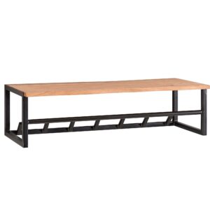 wohnli-moebel-suche-800001058063 Wohnli Möbelsuche - WANDGARDEROBE Akazie Massivholz Metall Modern mit Baumkante