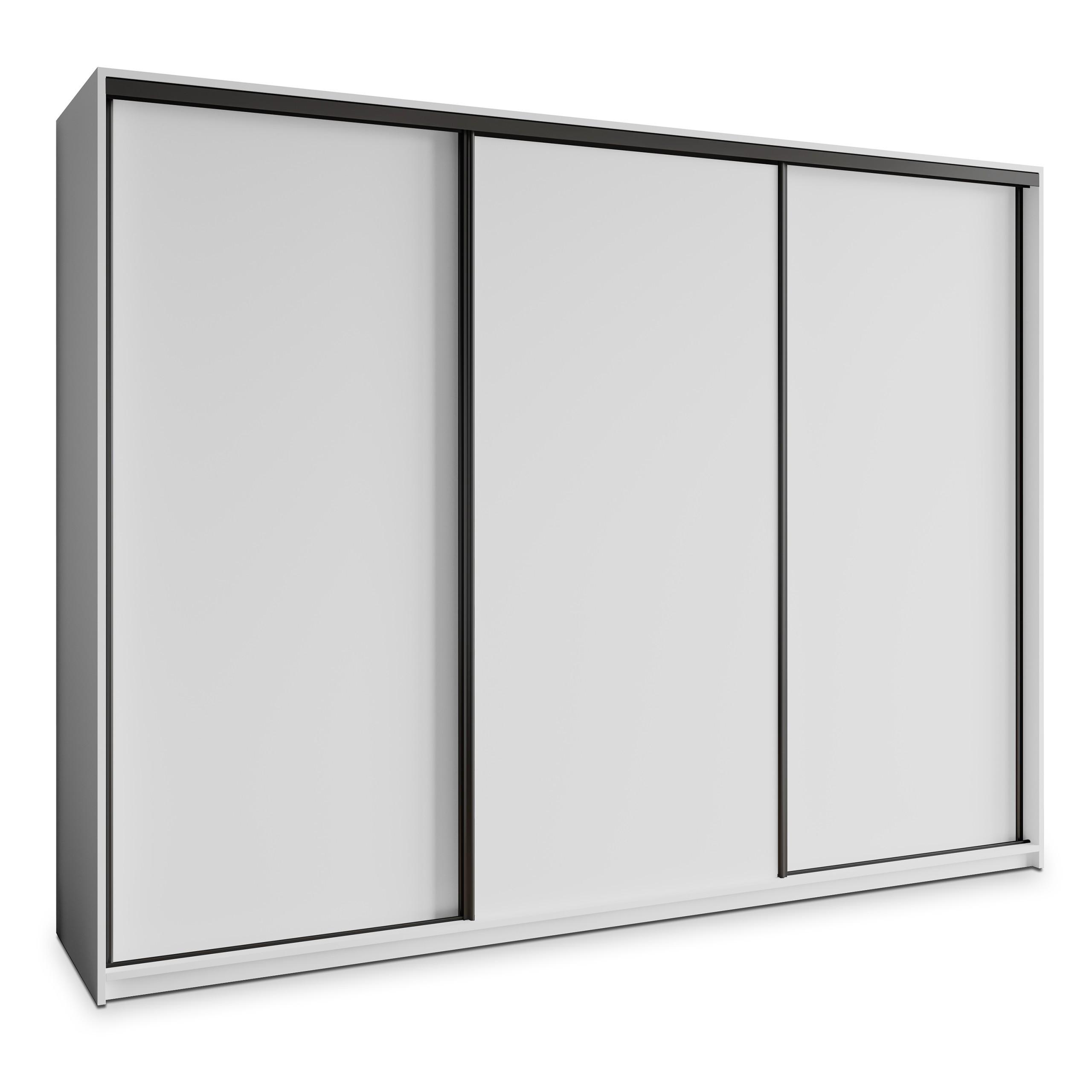 wohnli-moebel-suche-800001058304 Wohnli Möbelsuche - SCHWEBETÜRENSCHRANK NISSE 270/205/60 cm 3-türig Weiß