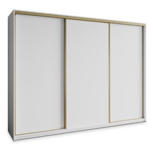 wohnli-moebel-suche-800001058383 Wohnli Möbelsuche - SCHWEBETÜRENSCHRANK NISSE 270/205/60 cm 3-türig Weiß
