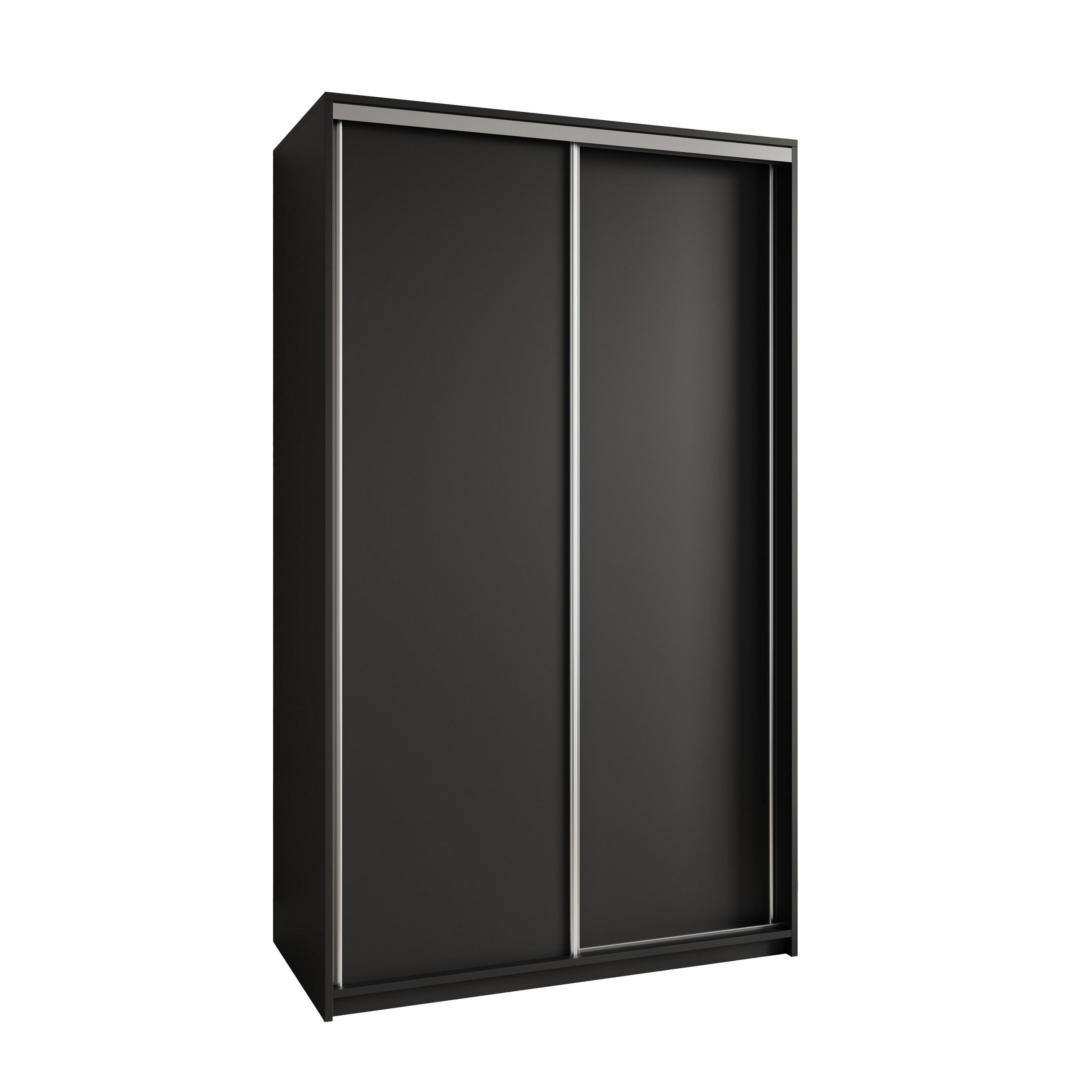 wohnli-moebel-suche-800001058451 Wohnli Möbelsuche - SCHWEBETÜRENSCHRANK NISSE 120/205/60 cm 2-türig Schwarz