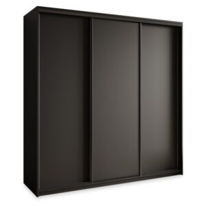 wohnli-moebel-suche-800001058464 Wohnli Möbelsuche - SCHWEBETÜRENSCHRANK NISSE 200/205/60 cm 3-türig Schwarz