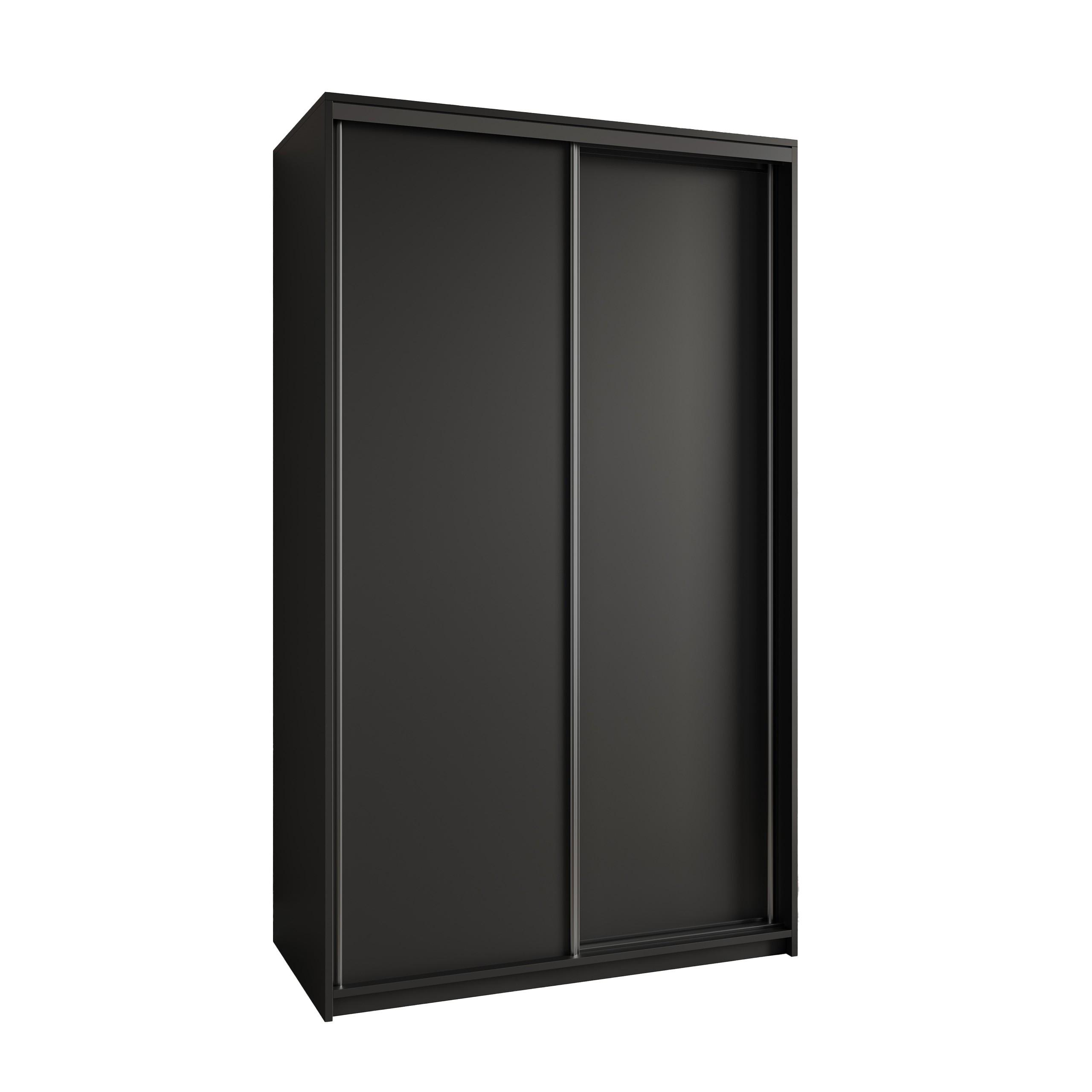 wohnli-moebel-suche-800001058561 Wohnli Möbelsuche - SCHWEBETÜRENSCHRANK NISSE 120/205/60 cm 2-türig Schwarz