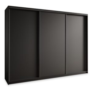 wohnli-moebel-suche-800001058614 Wohnli Möbelsuche - SCHWEBETÜRENSCHRANK NISSE 270/205/60 cm 3-türig Schwarz