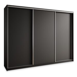 wohnli-moebel-suche-800001058781 Wohnli Möbelsuche - SCHWEBETÜRENSCHRANK NISSE 270/205/60 cm 3-türig Schwarz