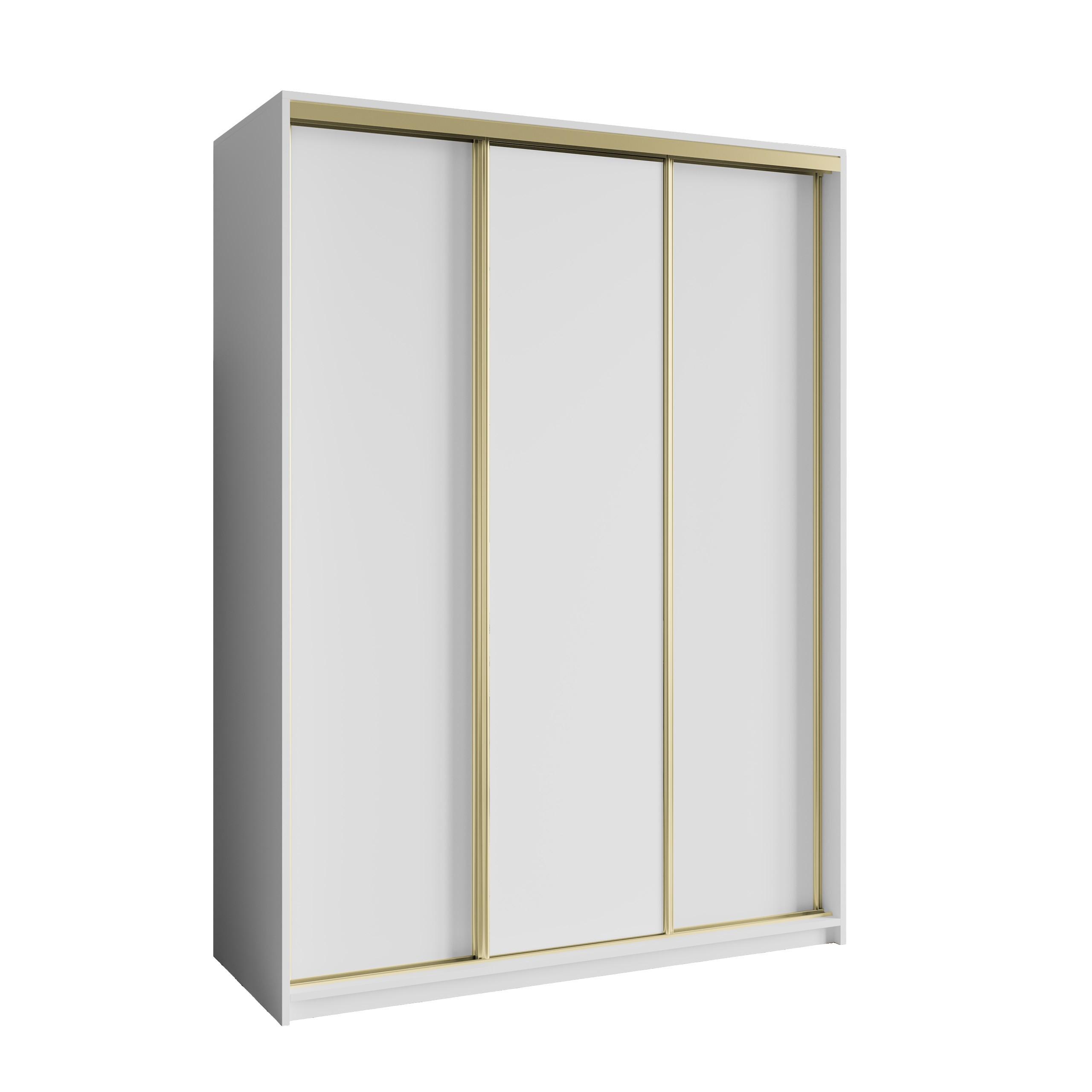 wohnli-moebel-suche-800001058881 Wohnli Möbelsuche - SCHWEBETÜRENSCHRANK NISSE 150/205/60 cm 3-türig Weiß