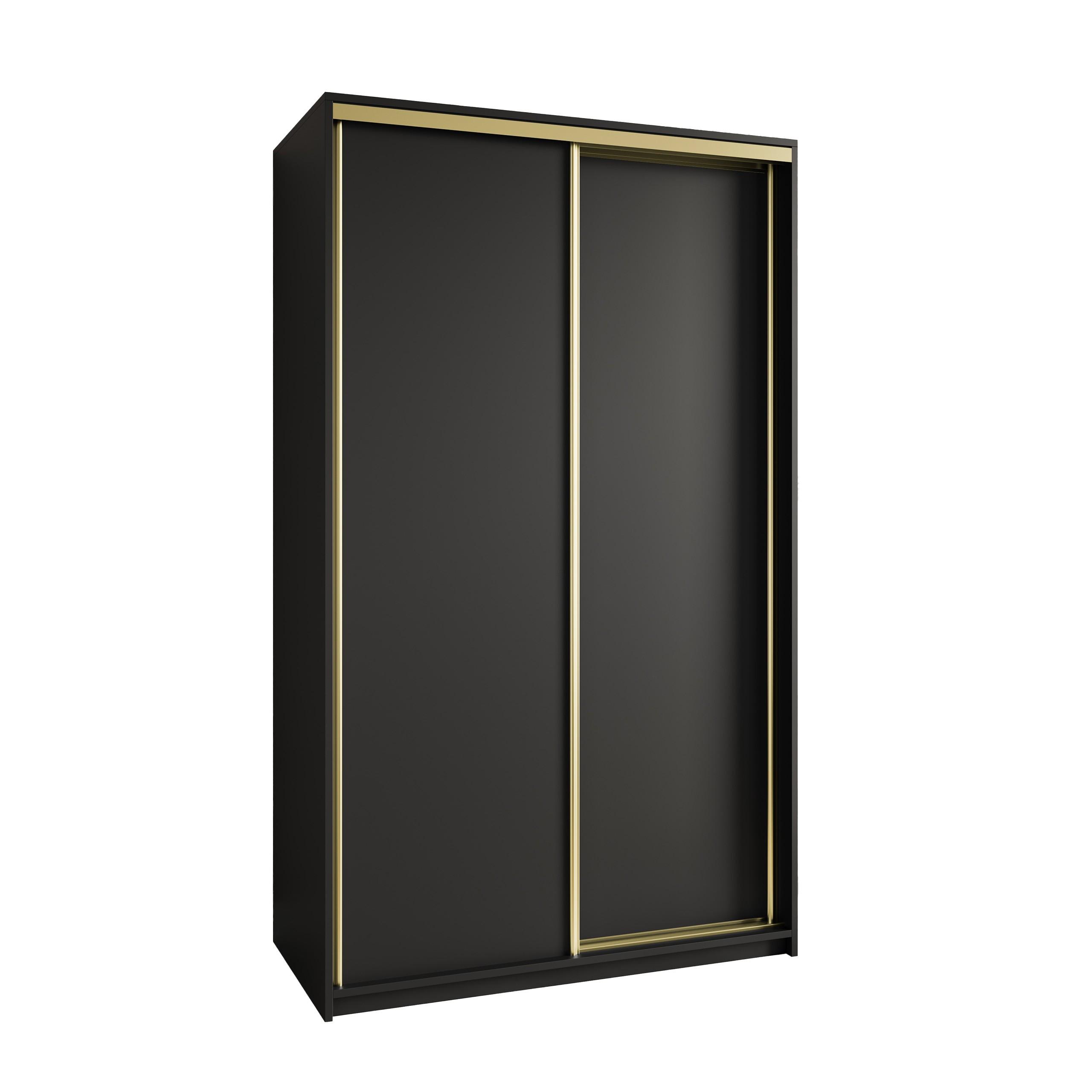 wohnli-moebel-suche-800001058902 Wohnli Möbelsuche - SCHWEBETÜRENSCHRANK NISSE 120/205/60 cm 2-türig Schwarz