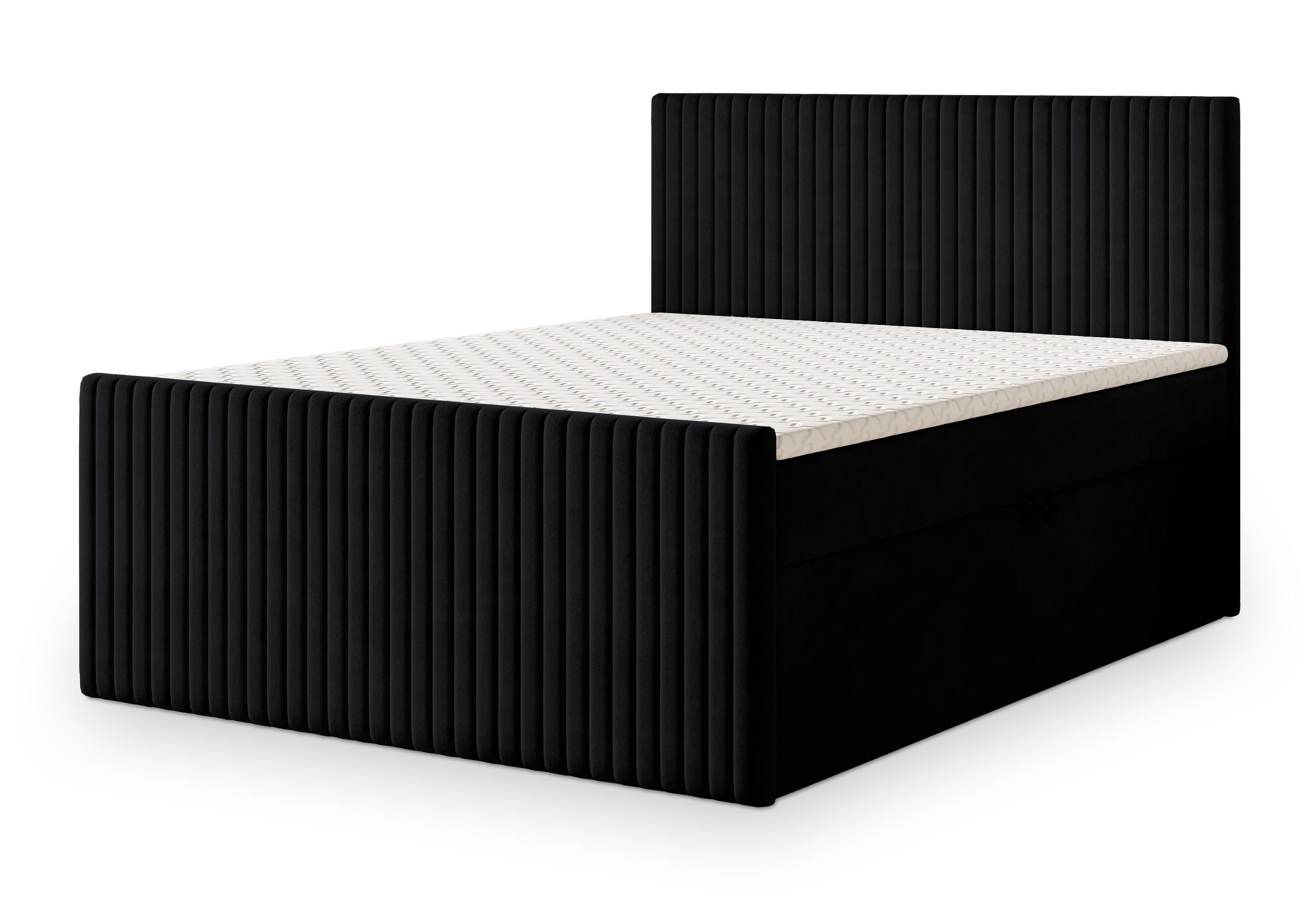 wohnli-moebel-suche-800001059068 Wohnli Möbelsuche - BOXBETT TERVAN 180x200 cm mit Matratze und Topper - Schwarz