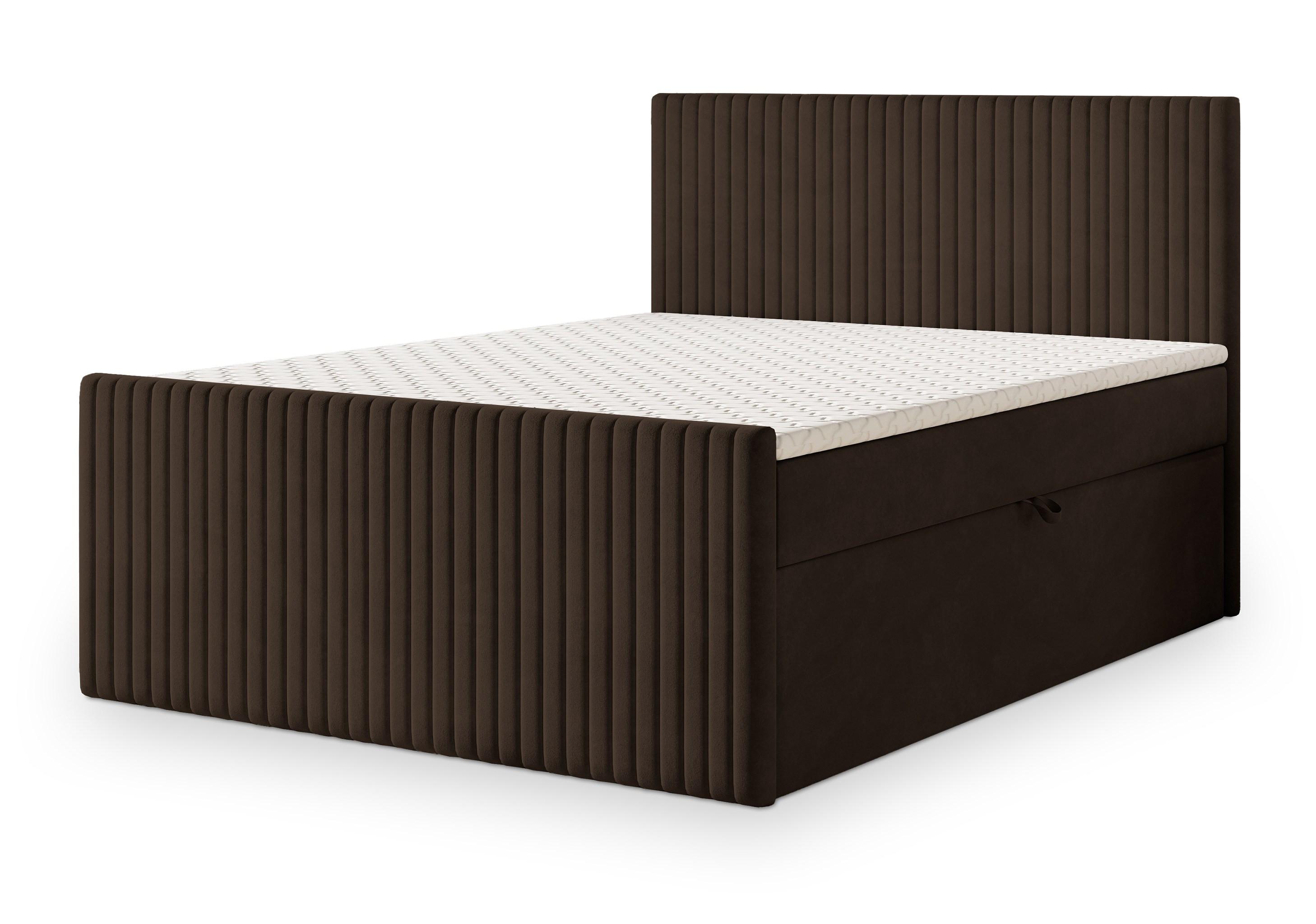 wohnli-moebel-suche-800001059104 Wohnli Möbelsuche - BOXBETT TERVAN 140x200 cm mit Matratze und Topper - Braun