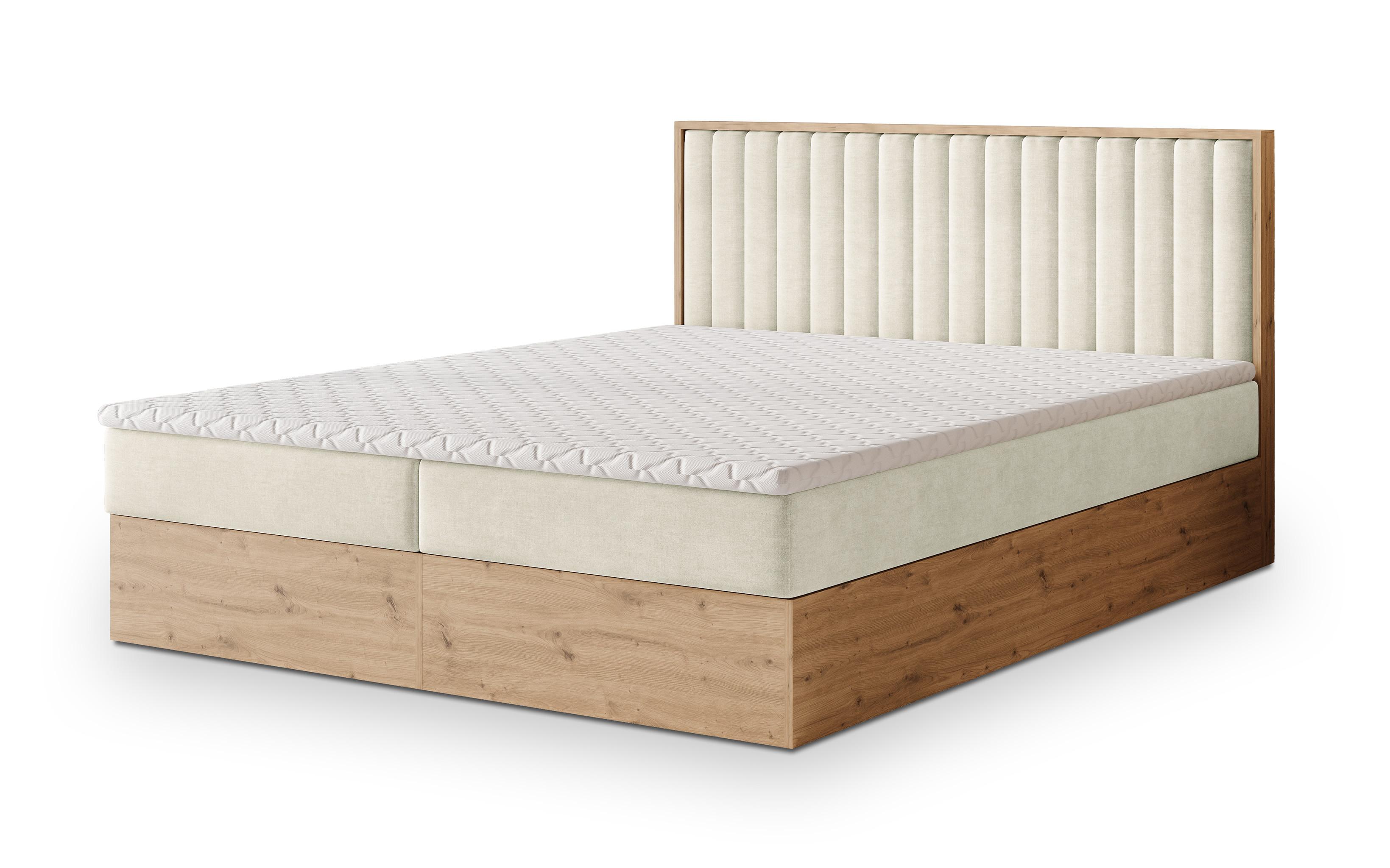 wohnli-moebel-suche-800001059122 Wohnli Möbelsuche - BOXBETT VARELI 140x200 cm mit Matratze und Topper - Creme