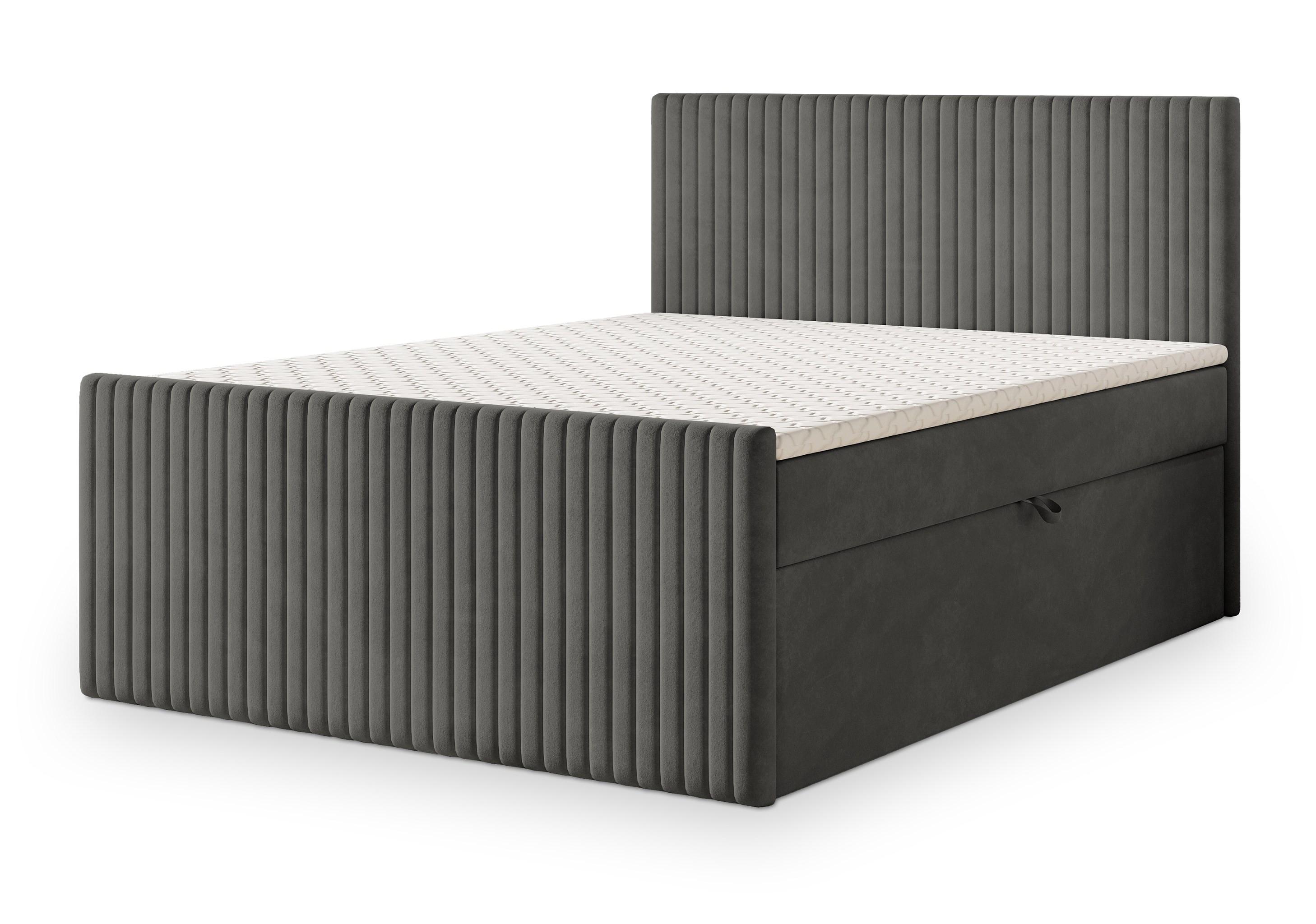 wohnli-moebel-suche-800001059124 Wohnli Möbelsuche - BOXBETT TERVAN 180x200 cm mit Matratze und Topper - Grau