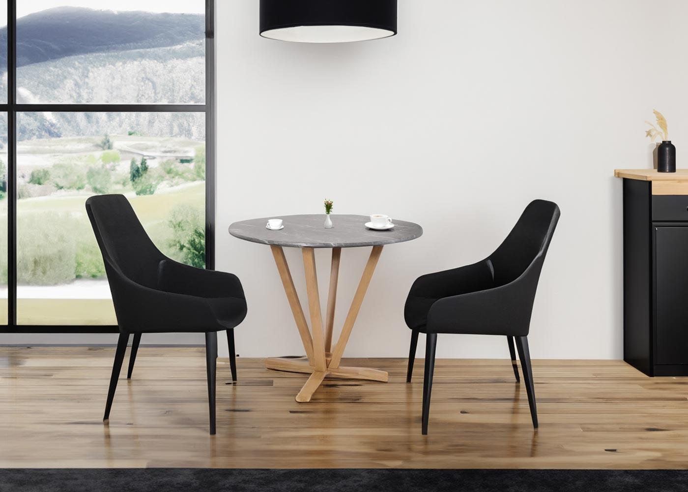 BISTROTISCH -B rund Grau Holz MCW Möbel > Tische > Bartische Grau