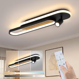 wohnli-moebel-suche-800001061204-1 LED-DECKENLEUCHTE Sarnel 13/13/15.5 cm Deckenlampe Metall ZMH Lampen & Leuchten > LED-Leuchten > LED-Deckenleuchten Schwarz