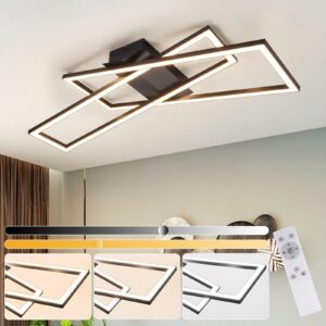 wohnli-moebel-suche-800001061245-1 LED-DECKENLEUCHTE Talsen 22/22/13.5 cm Deckenlampe Metall ZMH Lampen & Leuchten > LED-Leuchten > LED-Deckenleuchten Schwarz