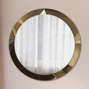 wohnli-moebel-suche-800001065040-1 SPIEGEL Ø90 cm Rund mit Aufdruck Glas TULUP Spiegel > Wandspiegel Beige