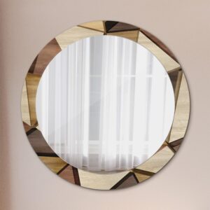 wohnli-moebel-suche-800001065062-1 SPIEGEL Ø80 cm Rund mit Aufdruck Glas TULUP Spiegel > Wandspiegel Braun