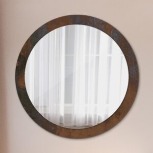 wohnli-moebel-suche-800001065070-1 SPIEGEL Ø90 cm Rund mit Aufdruck Glas TULUP Spiegel > Wandspiegel Braun