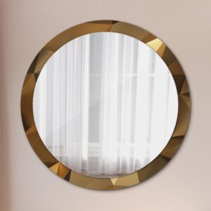 wohnli-moebel-suche-800001065073-1 SPIEGEL Ø100 cm Rund mit Aufdruck Glas TULUP Spiegel > Wandspiegel Braun