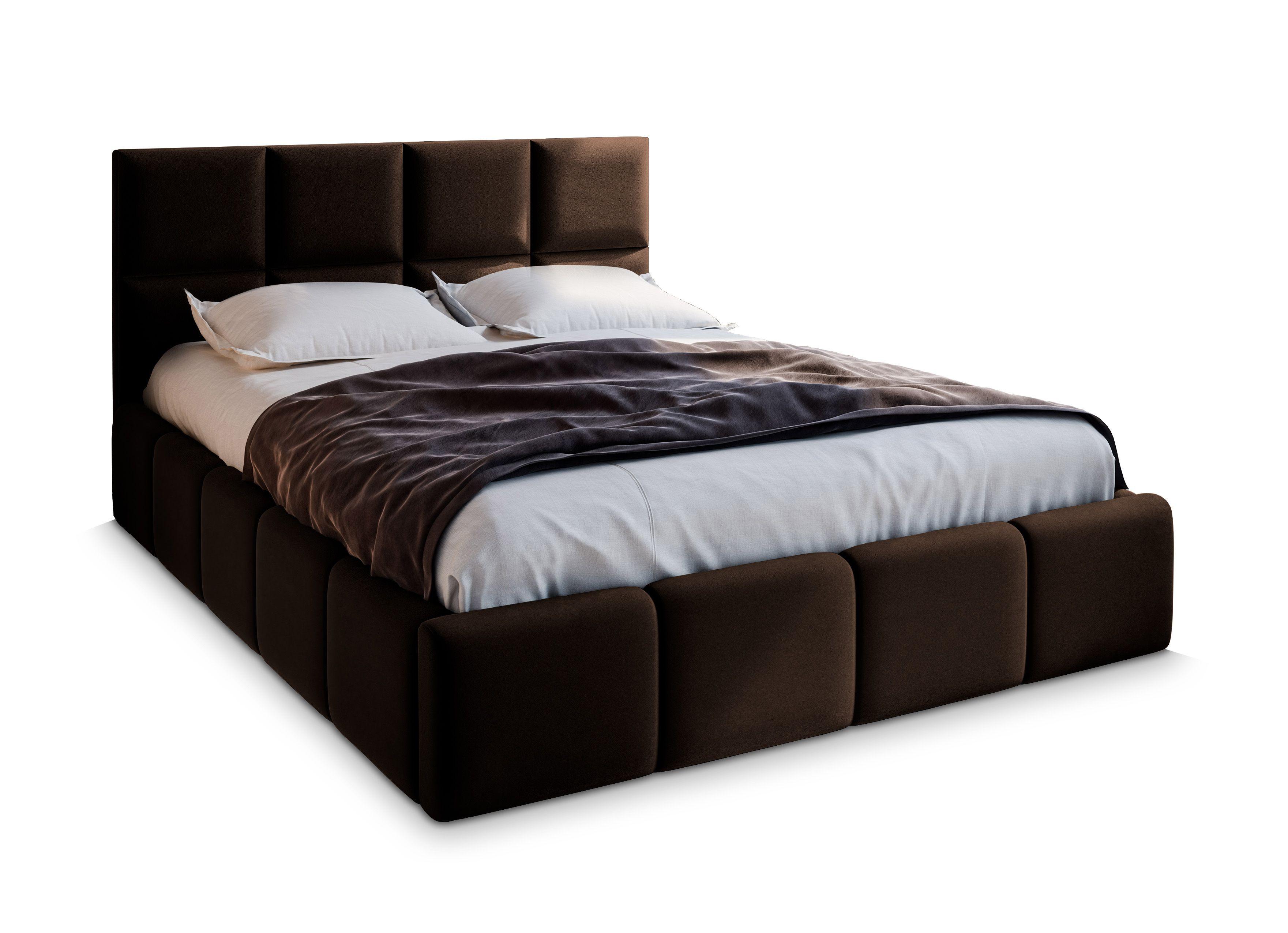 wohnli-moebel-suche-800001066696 Wohnli Möbelsuche - POLSTERBETT COMO 160x200 cm mit Bettkästen - Braun