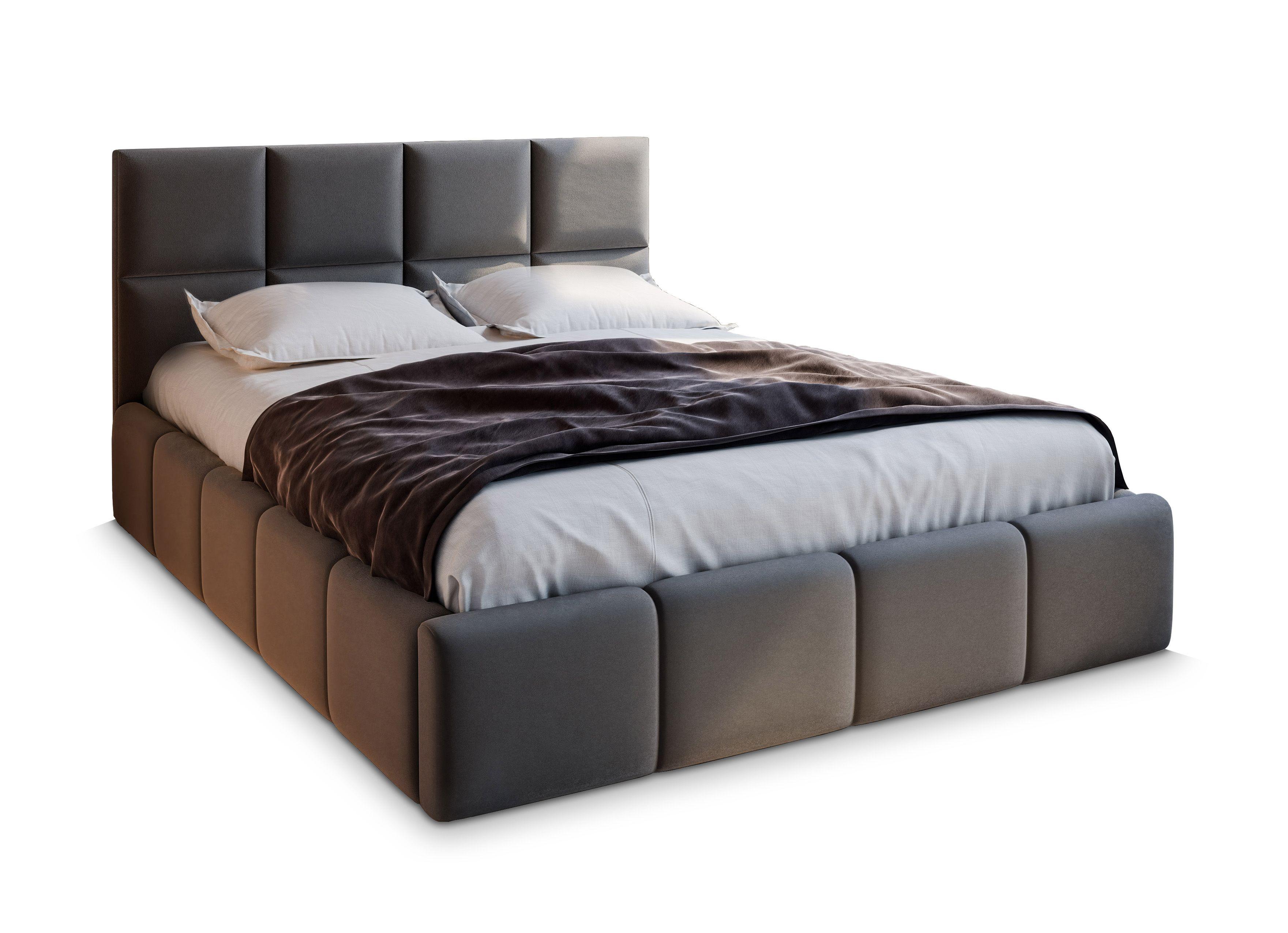 wohnli-moebel-suche-800001066703 Wohnli Möbelsuche - POLSTERBETT COMO 160x200 cm mit Bettkästen - Hellgrau