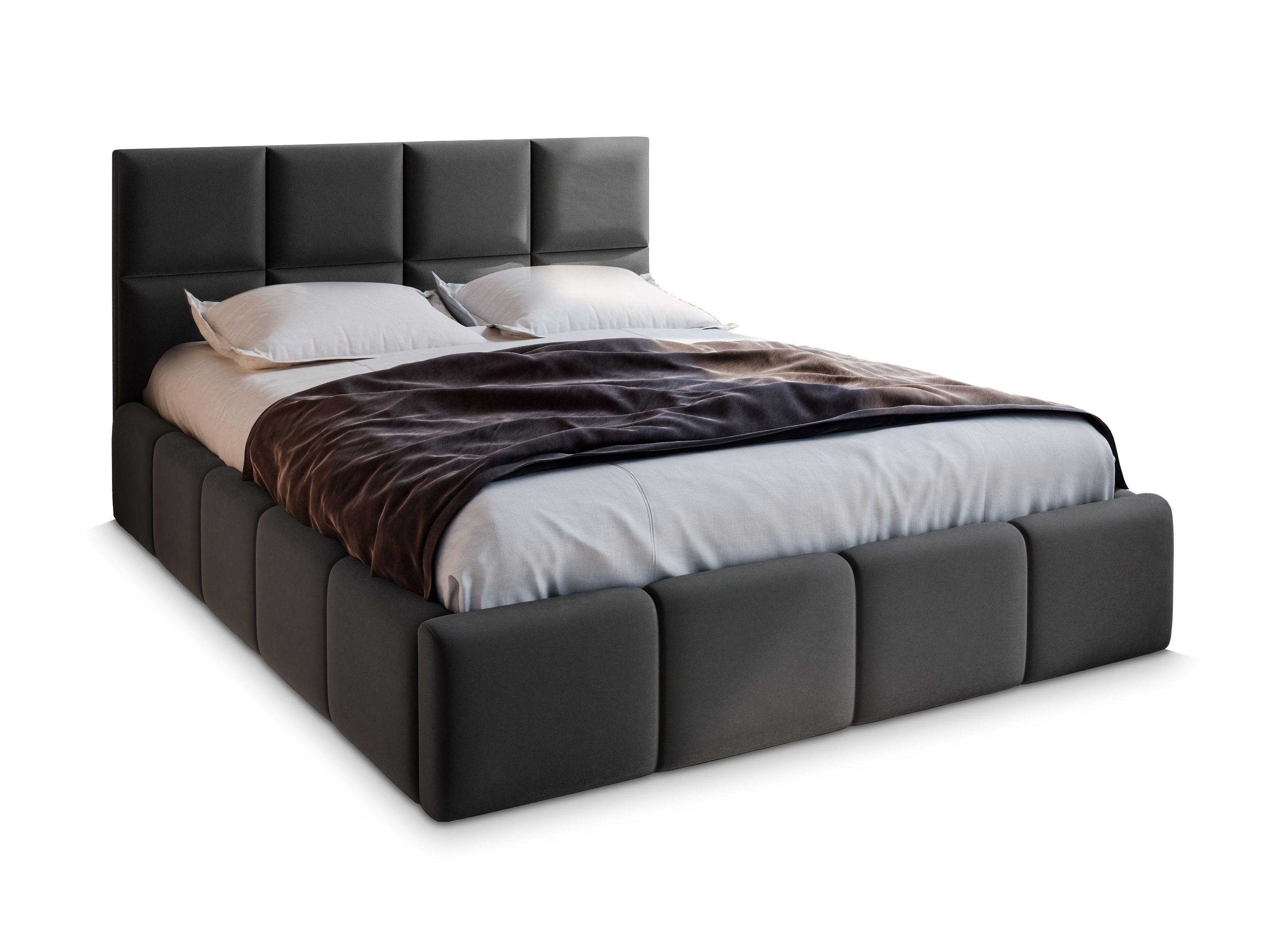 wohnli-moebel-suche-800001066724 Wohnli Möbelsuche - POLSTERBETT COMO 140x200 cm mit Bettkästen - Grau