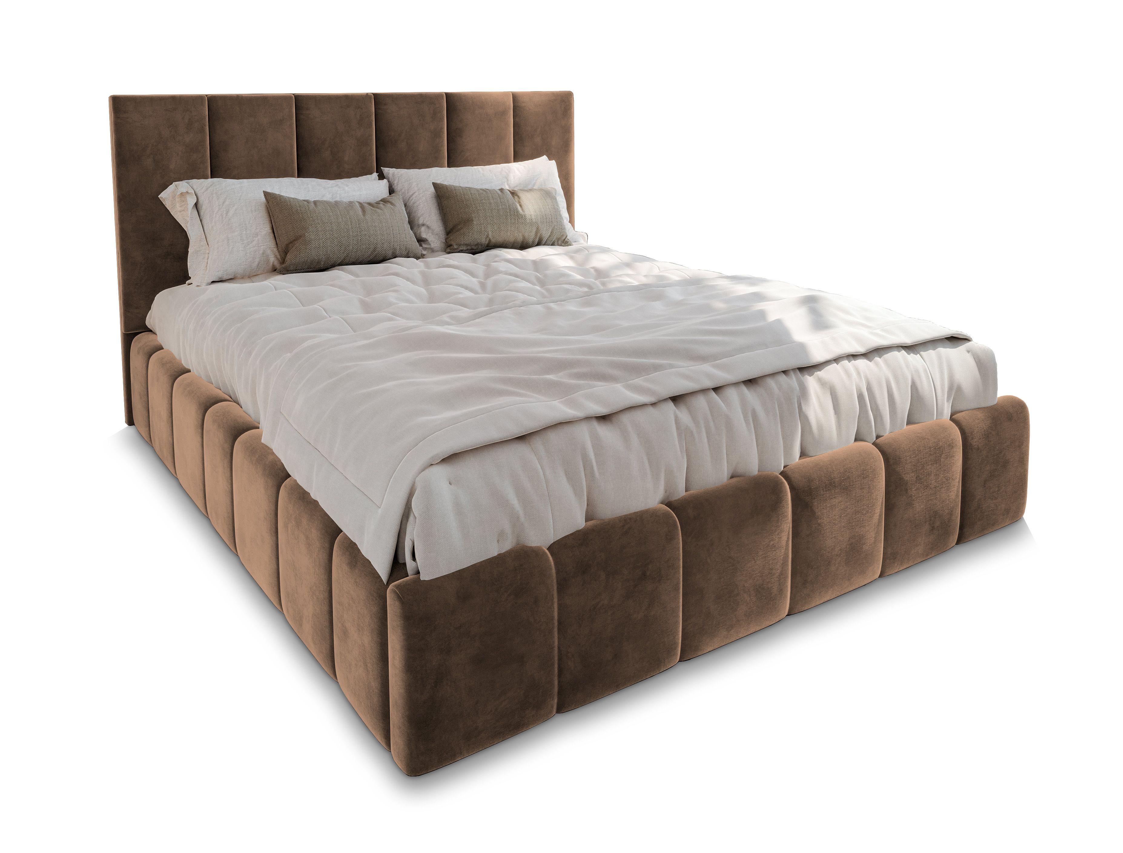 Wohnli Möbelsuche - POLSTERBETT TARANTO 160x200 cm mit Bettkästen - Beige