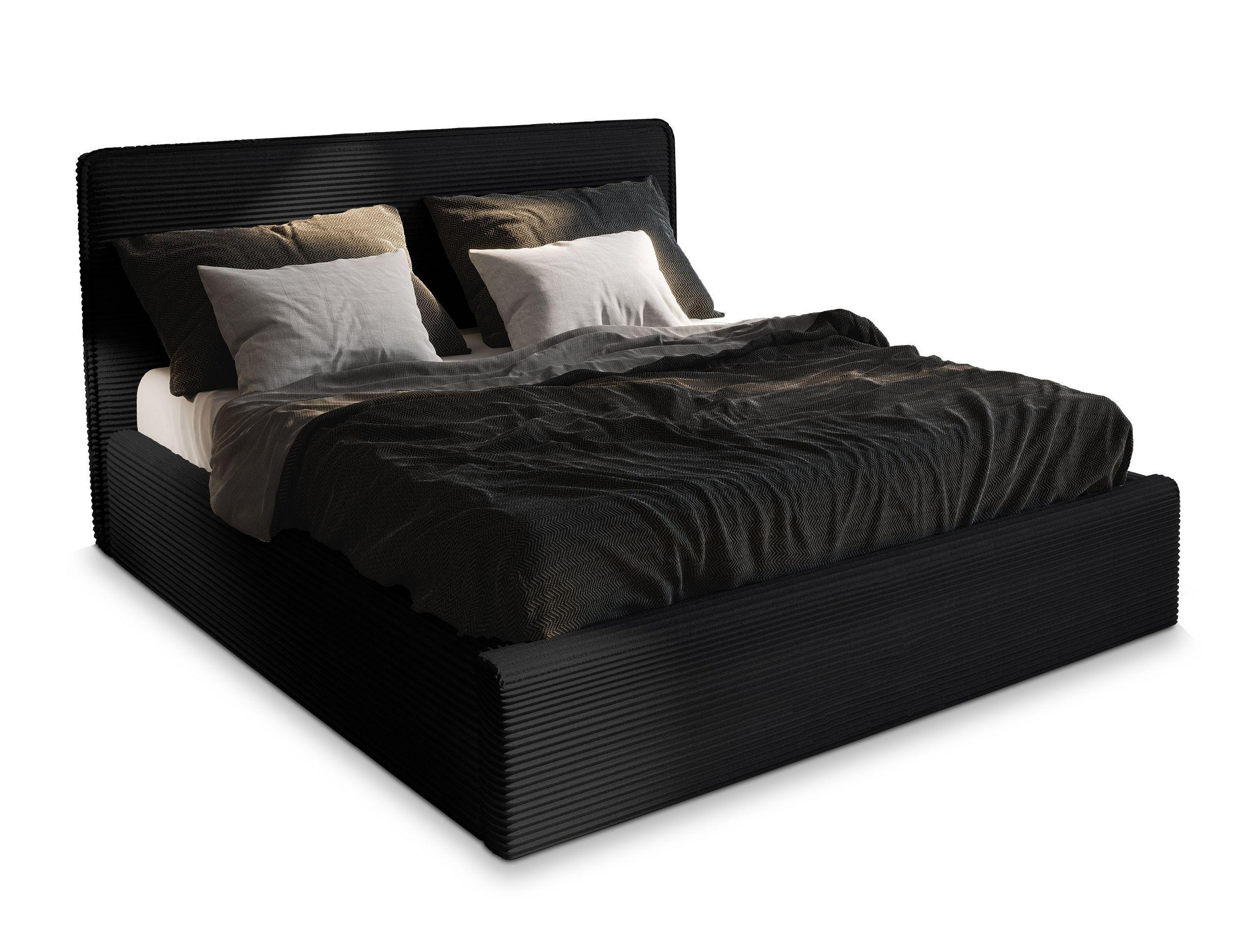 wohnli-moebel-suche-800001066783 Wohnli Möbelsuche - POLSTERBETT PARMA 160x200 cm mit Bettkästen - Schwarz