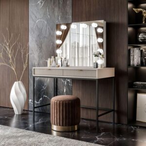 wohnli-moebel-suche-800001066992-1 SCHMINKTISCH MIT SPIEGEL CORTADO ELITE KASCHMIR Holzwerkstoff Lookway Möbel > Tische > Schminktische Beige