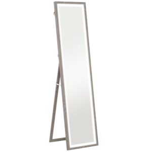 Wohnli Möbelsuche - GANZKÖRPERSPIEGEL 40 x 160 cm Standspiegel mit LED-Lichte
