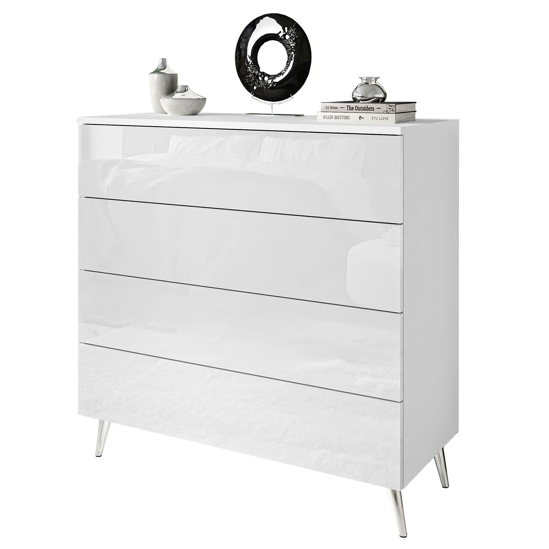 wohnli-moebel-suche-800001067144 Wohnli Möbelsuche - KOMMODE AURA PUSH OPEN mit Schubladen Beinfarbe – Chrom