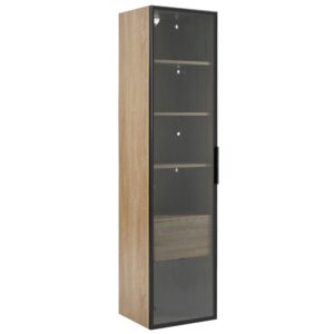 wohnli-moebel-suche-800001068888 Wohnli Möbelsuche - VITRINENSCHRANK in Holzoptik 40/34.5/165 cm