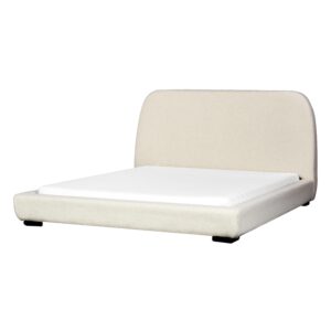 wohnli-moebel-suche-800001072942-1 POLSTERBETT mit Lattenrost 160x200 cm Beige Roisel Textil Beliani Möbel > Betten Weiß