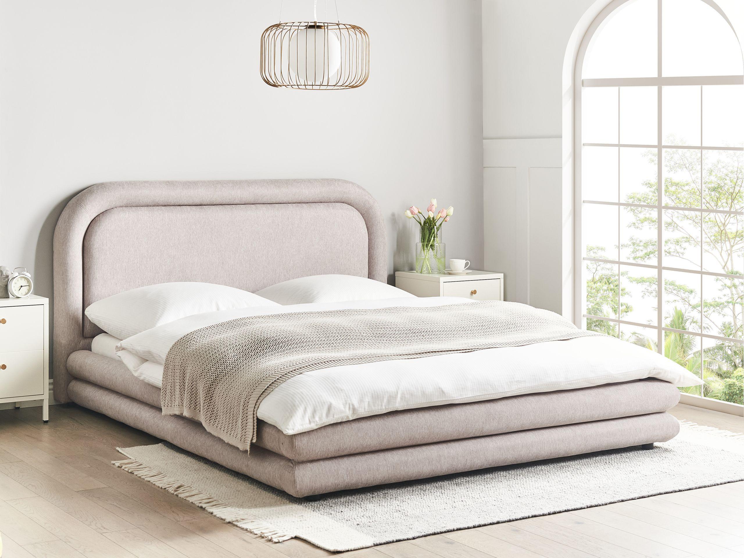 wohnli-moebel-suche-800001072954-1 WASSERBETT 160x200 cm Beige Lavardens Textil Beliani Möbel > Betten Taupe
