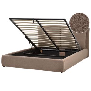 Wohnli Möbelsuche - BETT mit Stauraum 160x200 cm Beige Bajonna