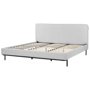 wohnli-moebel-suche-800001072967-1 POLSTERBETT mit Lattenrost 180x200 cm Grau Corio Textil Beliani Möbel > Betten > Polsterbetten Grau